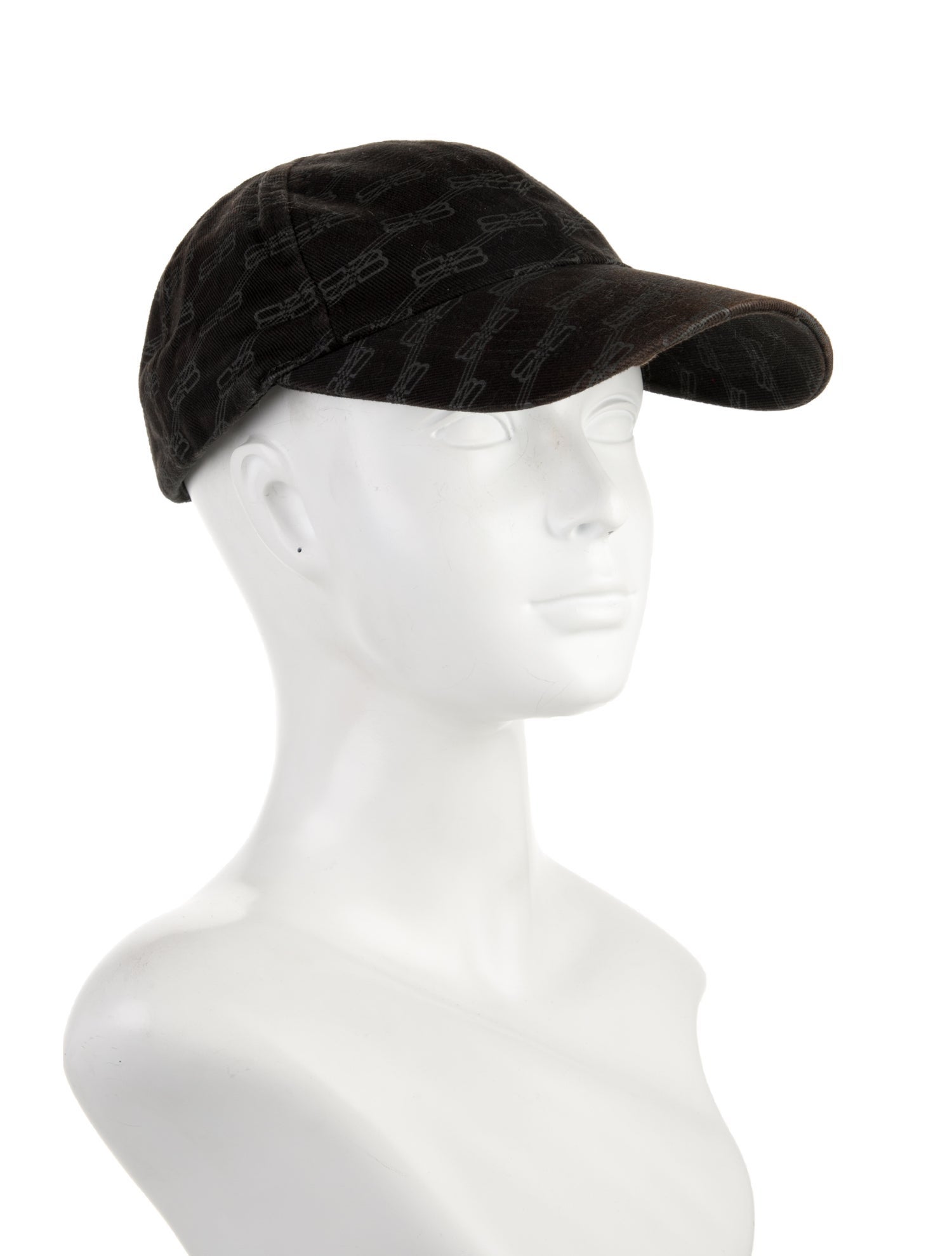 Balenciaga Patterned Cotton Baseball Hat