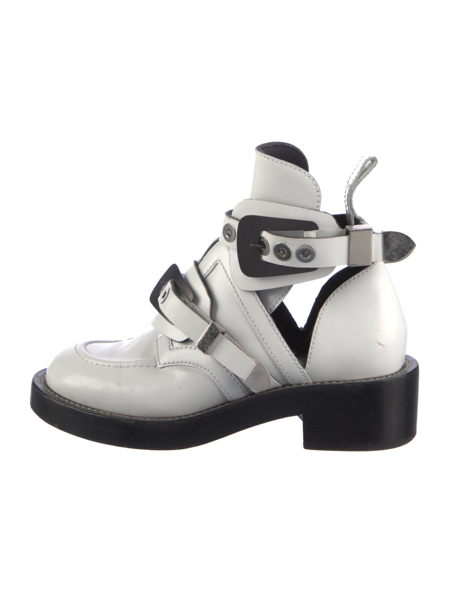 Balenciaga Leather Combat Boots