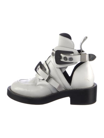 Balenciaga Leather Combat Boots