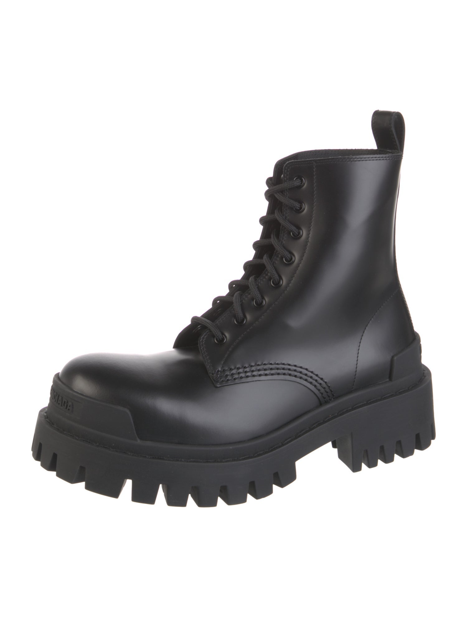 Balenciaga Leather Combat Boots