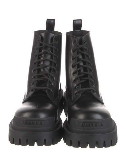 Balenciaga Leather Combat Boots