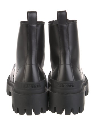 Balenciaga Leather Combat Boots