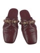 Balenciaga Leather Studded Accents Mules