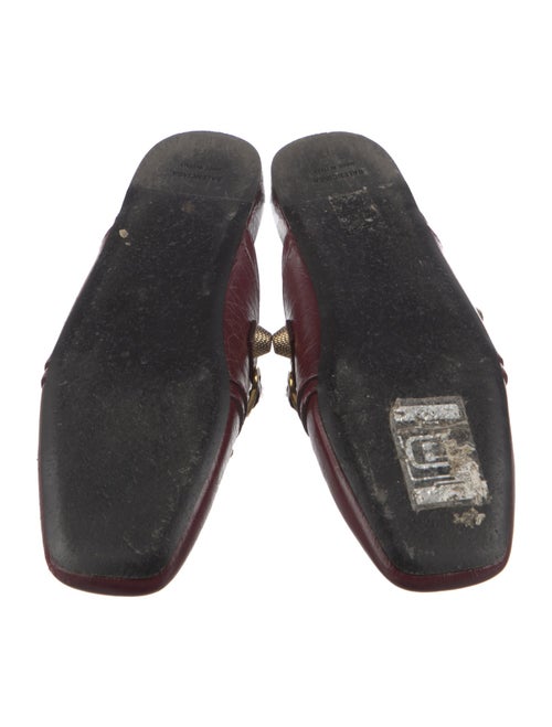 Balenciaga Leather Studded Accents Mules