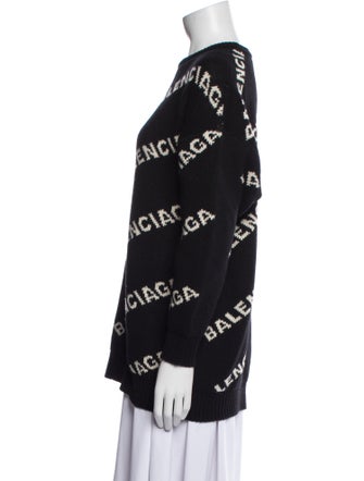 Balenciaga 2018 All Over Logo Sweater