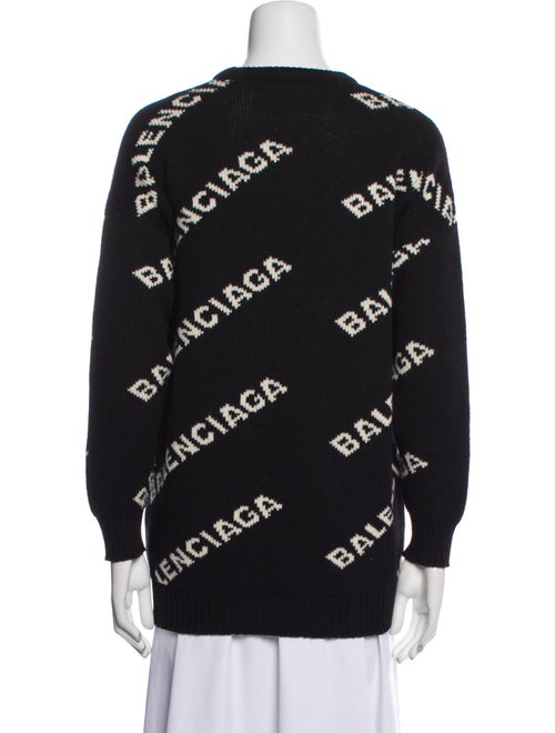 Balenciaga 2018 All Over Logo Sweater