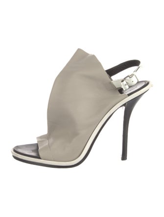 Balenciaga Leather Slingback Sandals