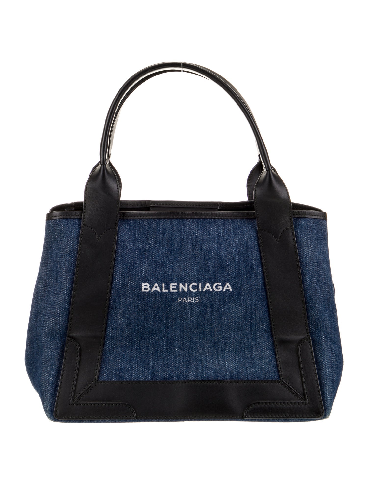 Balenciaga Denim Top Handle Bag