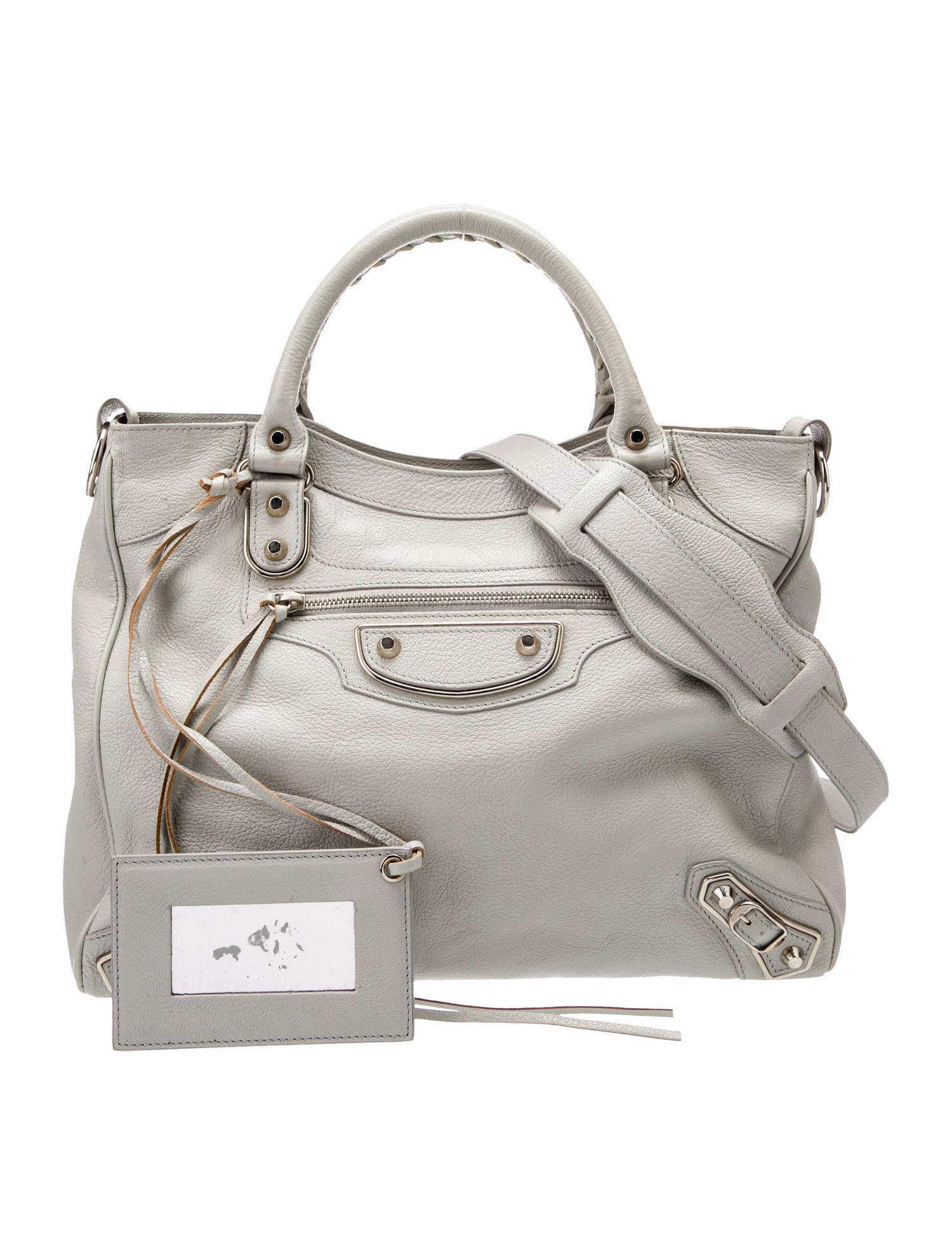 Balenciaga Leather Motocross City Metallic Edge