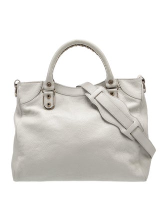 Balenciaga Leather Motocross City Metallic Edge