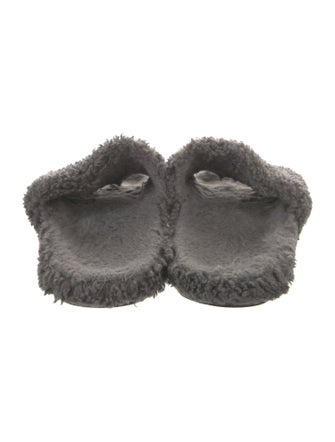 Balenciaga Campaign Faux Fur Slides