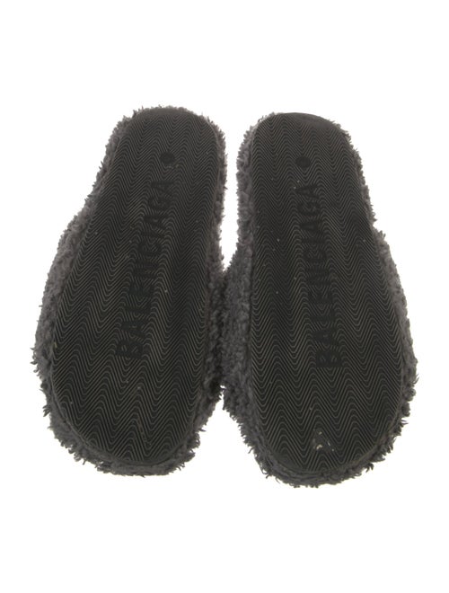 Balenciaga Campaign Faux Fur Slides