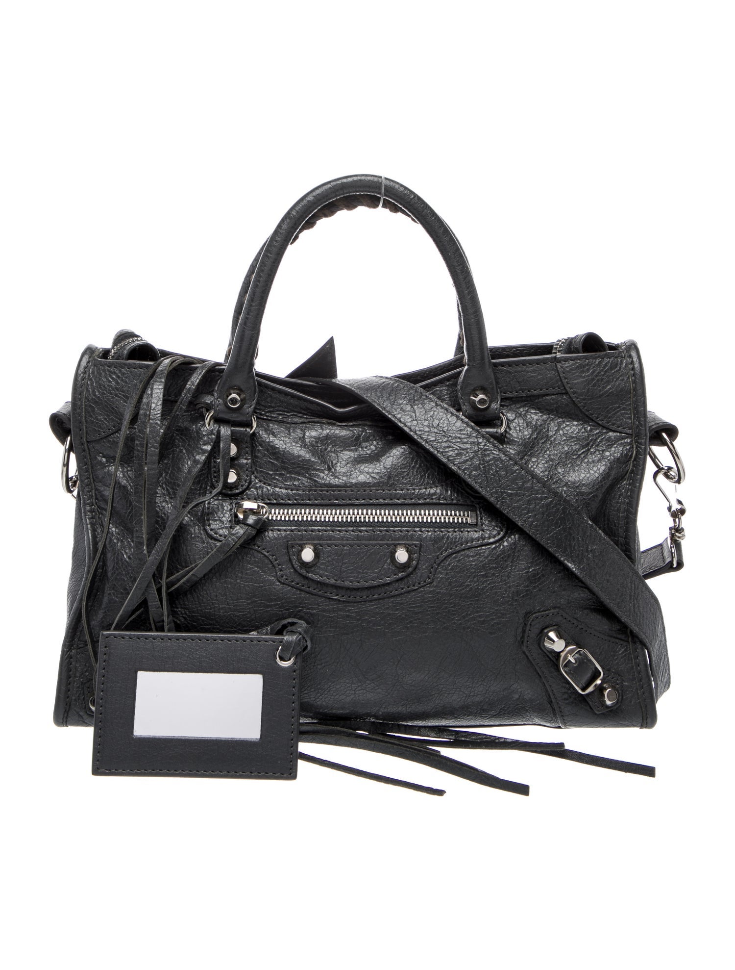 Balenciaga Leather Motocross Classic City Small