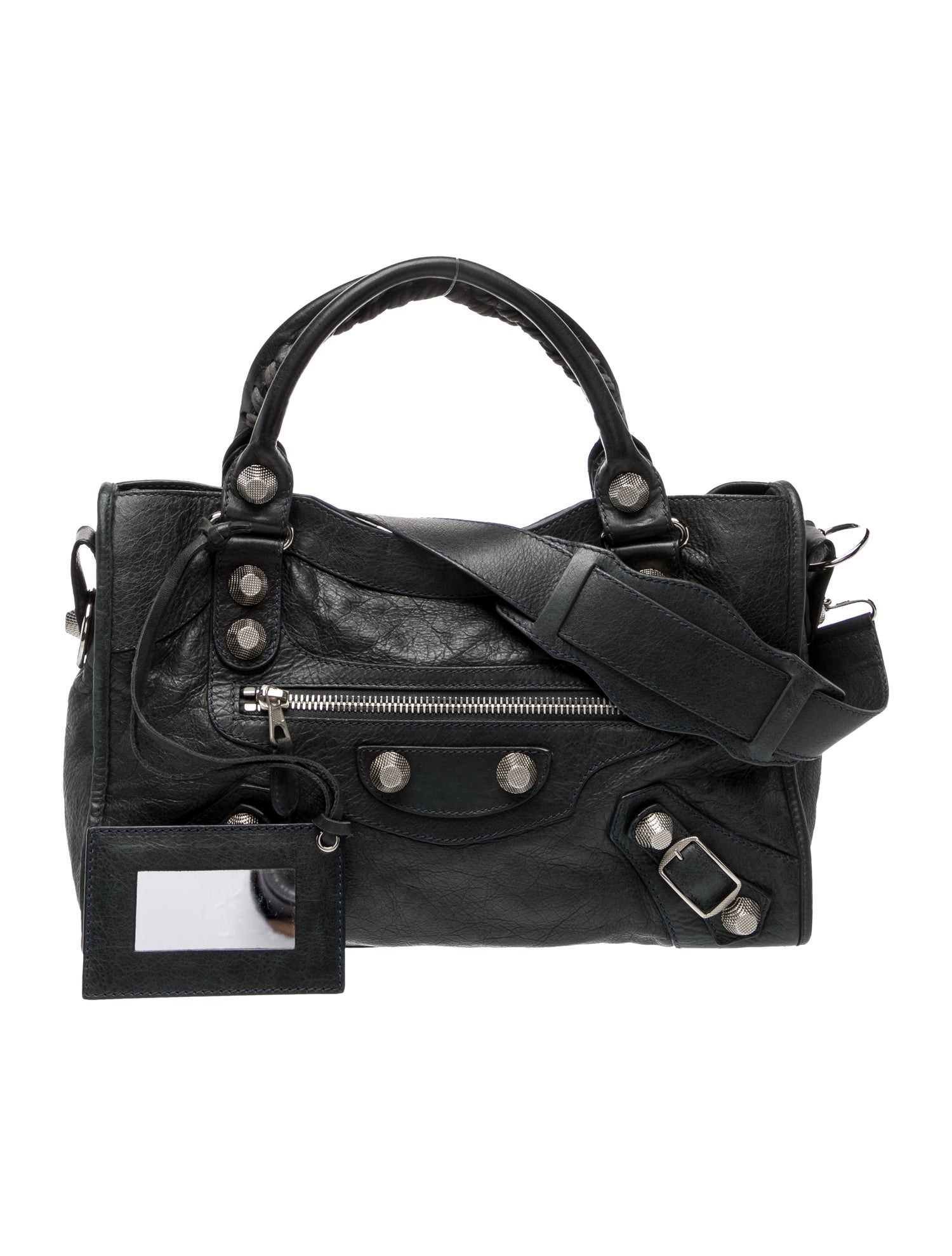 Balenciaga Leather Motocross Giant 21 City Bag