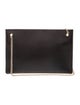 Balenciaga Leather Cable Flap Clutch Bag