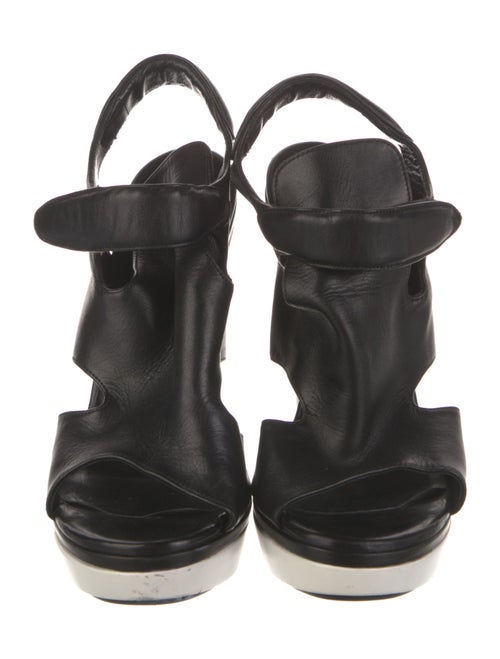 Balenciaga Leather Slingback Sandals