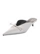 Balenciaga Leather Bow Accents Mules