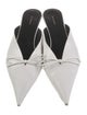 Balenciaga Leather Bow Accents Mules