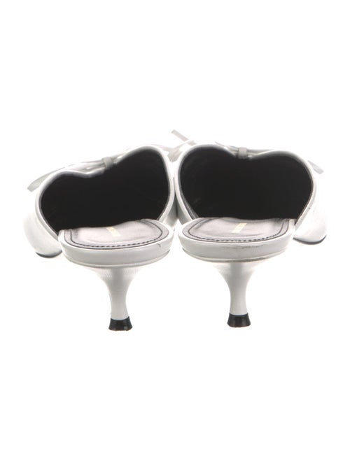 Balenciaga Leather Bow Accents Mules