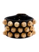 Balenciaga Leather Arena Wrap Bracelet