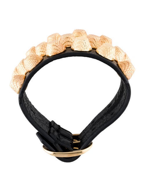 Balenciaga Leather Arena Wrap Bracelet