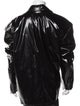 Balenciaga 2022 Shiny Double Breasted Oversized Moto Jacket