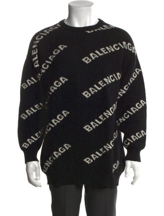 Balenciaga 2018 All Over Logo Pullover