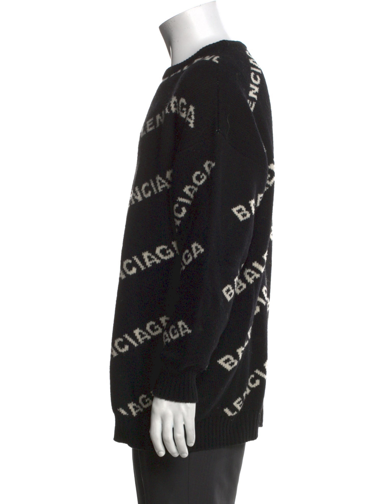 Balenciaga 2018 All Over Logo Pullover