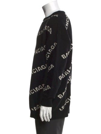 Balenciaga 2018 All Over Logo Pullover