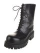 Balenciaga Leather Combat Boots
