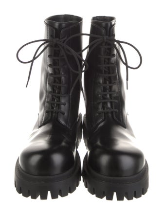 Balenciaga Leather Combat Boots