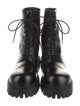Balenciaga Leather Combat Boots