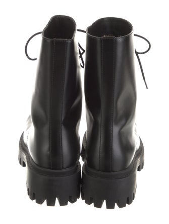 Balenciaga Leather Combat Boots