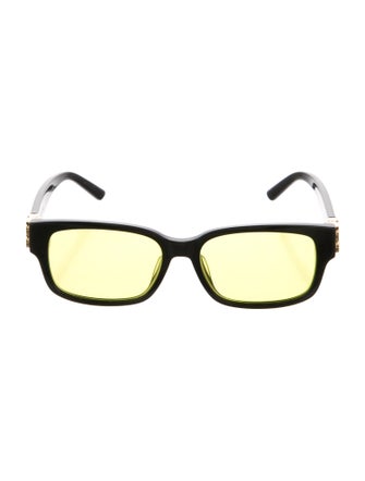 Balenciaga Signature Logo Square Sunglasses