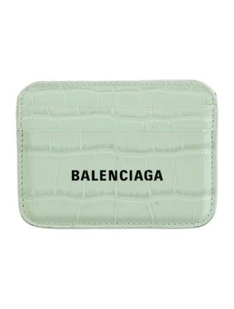 Balenciaga 2022 Embossed Leather Compact Wallet