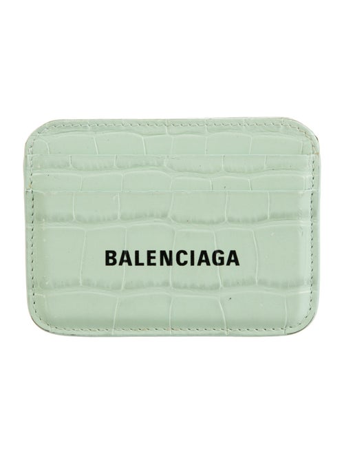 Balenciaga 2022 Embossed Leather Compact Wallet