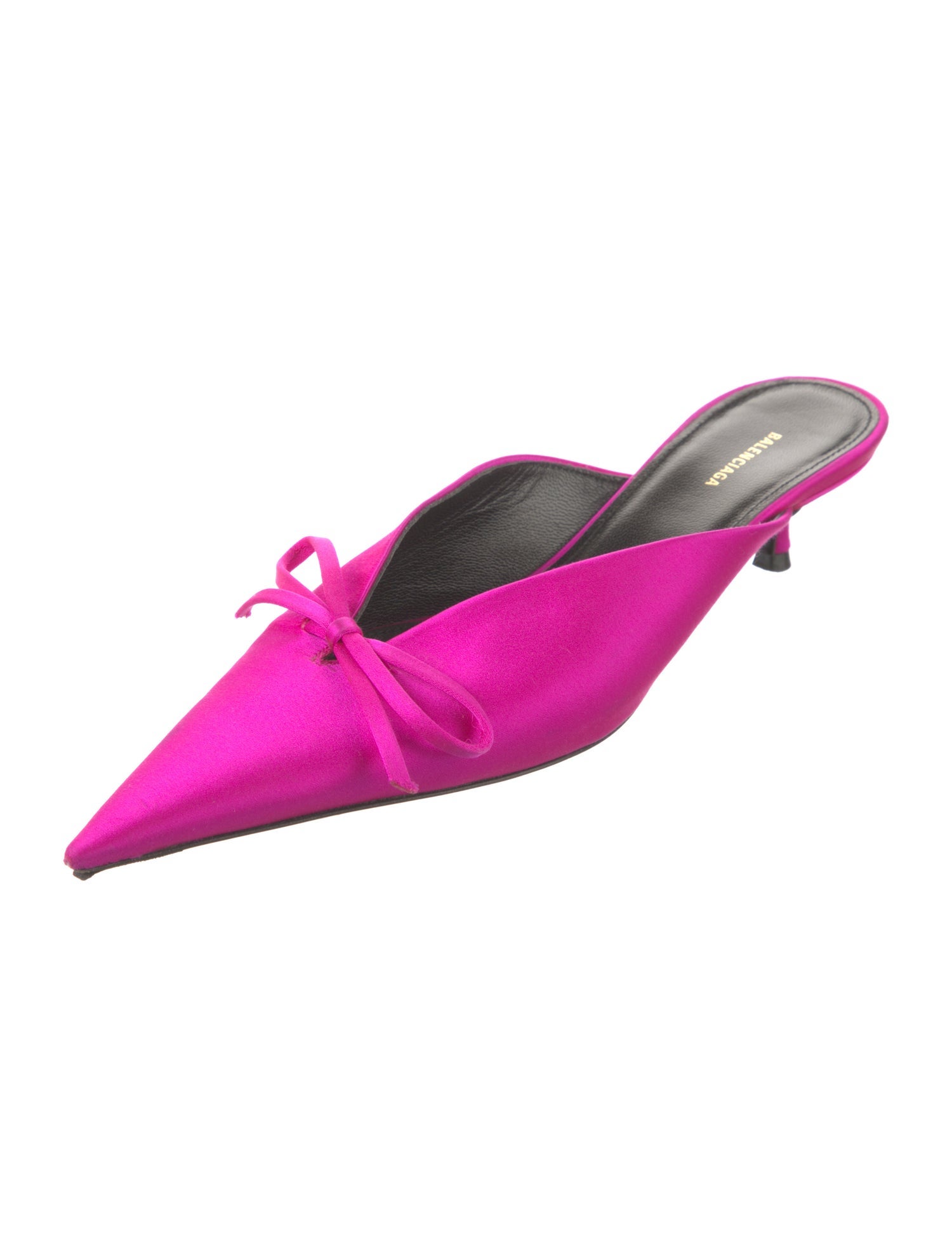 Balenciaga Satin Bow Accents Mules