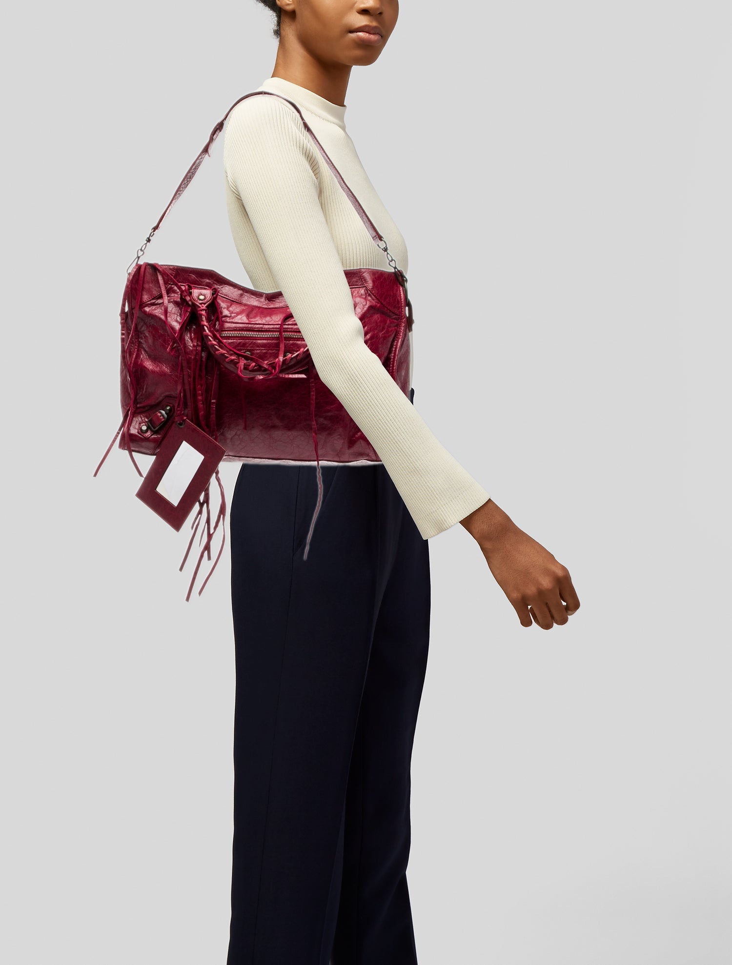 Balenciaga Lambskin Motocross Classic City Vintage