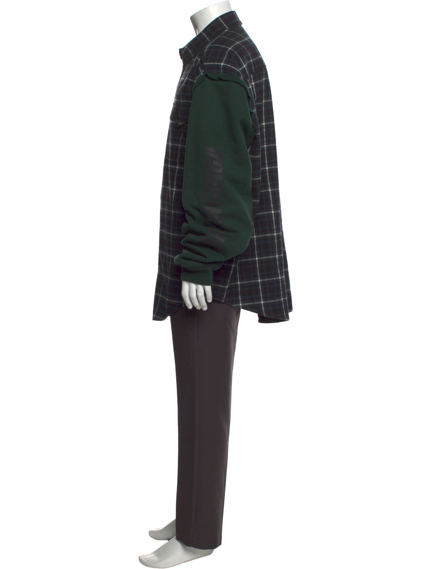 Balenciaga 2021 Plaid Print Shirt