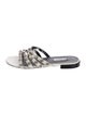 Balenciaga Rockstud Accents Leather Slides