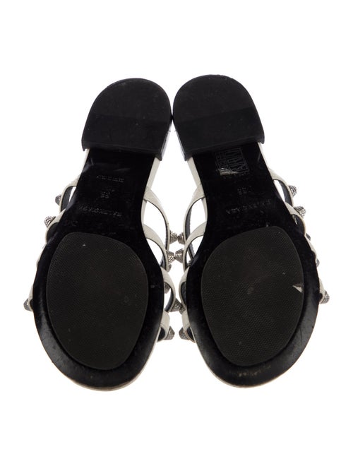Balenciaga Rockstud Accents Leather Slides