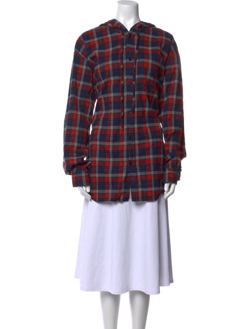 Balenciaga 2017 Plaid Print Tunic