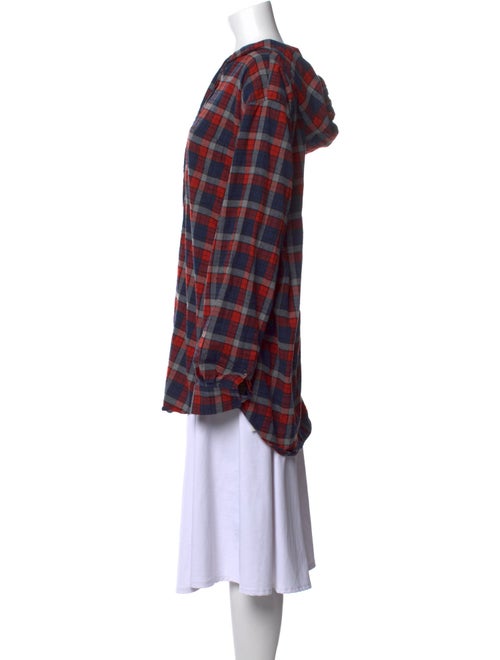 Balenciaga 2017 Plaid Print Tunic