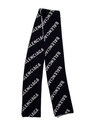 Balenciaga Wool Printed Scarf