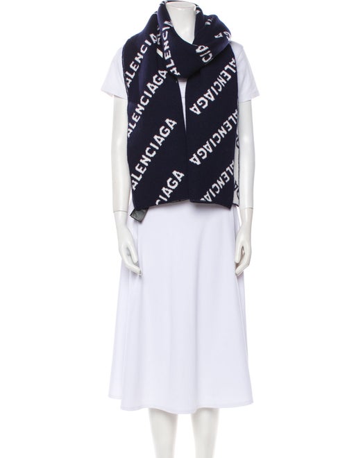 Balenciaga Wool Printed Scarf