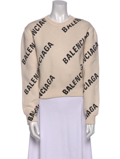Balenciaga 2021 All Over Logo Sweatshirt