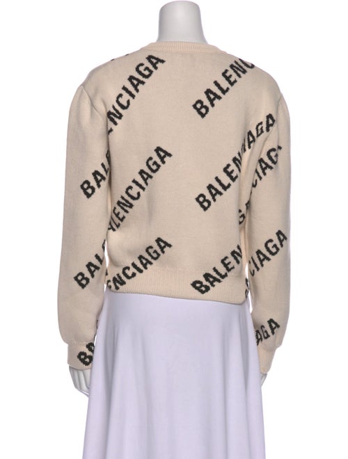 Balenciaga 2021 All Over Logo Sweatshirt