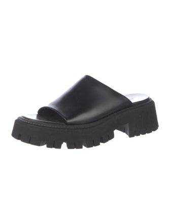 Balenciaga Leather Slides