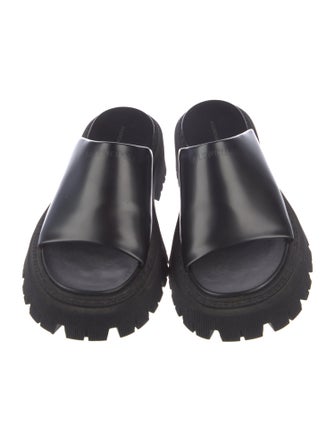 Balenciaga Leather Slides
