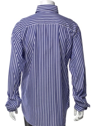 Balenciaga 2021 Striped Dress Shirt